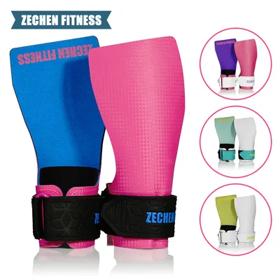 New Coming Rubber Coated Weight Lifting Grips Cross Fit Gymnastic Calleras Hand Grips