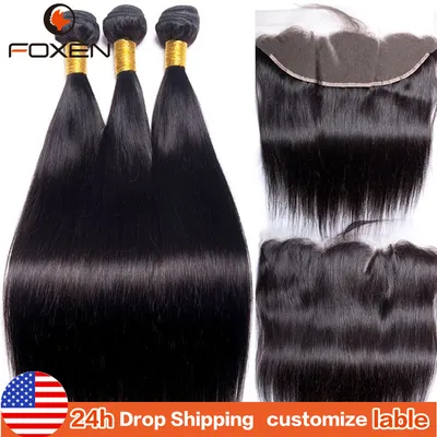 Wholesale Raw Human Hair Bundles with Lace Closure Body Wave Virgin Cuticle Aligned Hair Extensions