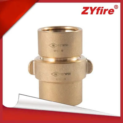 Swivels Brass Us America Hose UL Coupling Brass Steel Material