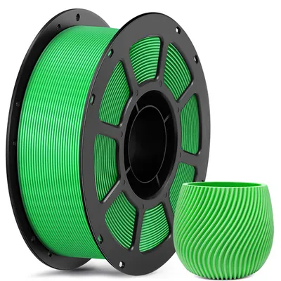 3D PETG Matte Green Fdm 1.75 mm Plastic Rod Consumables, Neat Wiring, Stable Wire Diameter