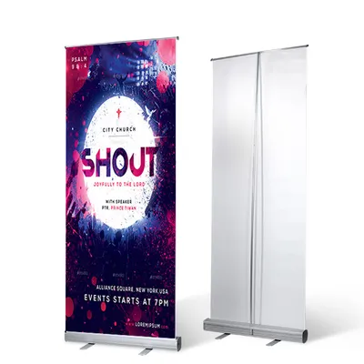 Roll up Display Stand Portable Digital Printing Aluminium Portable Roll up Banner Stand
