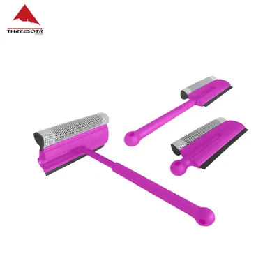 8" Compact Flex Window Squeegee with Long Extension Pole