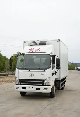 High Load-Bearing Capacity FAW 4.2meter Frozen Transport Vehicle Refrigetared Van Truck