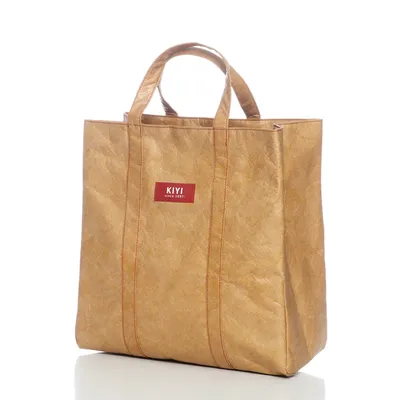 Promotional Personalized Bags Blank Plain Tyvek Tote Bags Reusable Shopping Waterproof Krafter Paper Bag