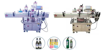 Automatic Round Bottle Positioning and Labeling Machine