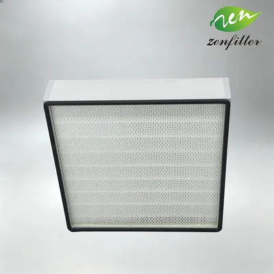 Tight Sealing Mini Pleat HEPA Filter for Cleanroom Terminal Supply Air Outlet