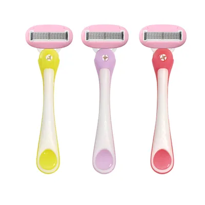 Ladies Bikini Shaver 5 Blade Pivoting Head Soap Lubricating Sensitive Skin