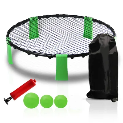 China Munufacture High Quality Outdoor Team Sports with 3 Balls Volleyball Net PVC Beach Volleyball Game Set
