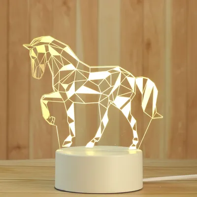 Hot Sale Decorative Table Lamp 3D Kids Night Light for Bedroom, Christmas Decoration LED Light