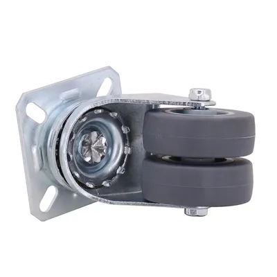 Twin Wheel Dual TPR Wheel Caster Swivel Castors Wheel