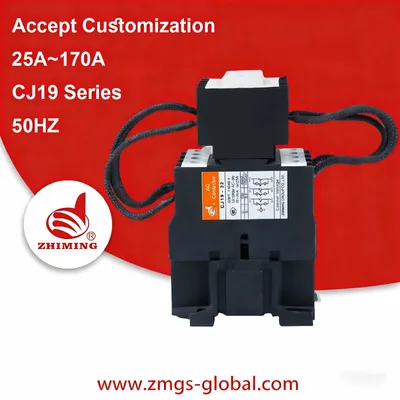 Cj19 Series Three-Phase 3pole AC Contactor for Power Capacitor Bank Switching 220V/380V