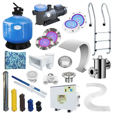Complete Set SPA Waterfall Swimming Pool Accessories Water Sand Filter Pool Equipment