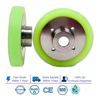Metal Hub Wear Resistant Polyurethane Drive Wheel