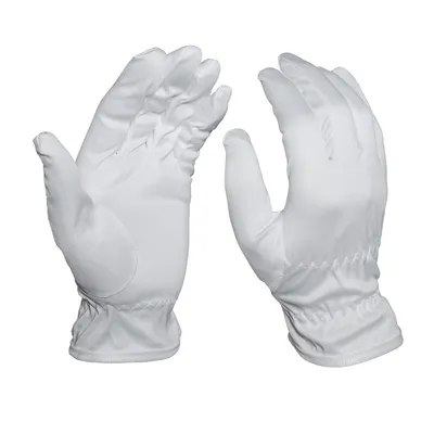 Marching Ceremony Formal Uniform Microfiber Glove White