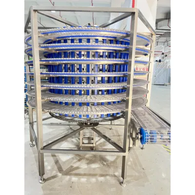 Reliable High Production Capacity Custom Automatic Spiral Fluidized-Bed Freezer for Pastries