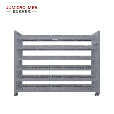 Smart Sensing White Double-Sided 7-Inch Storage Rack for Home