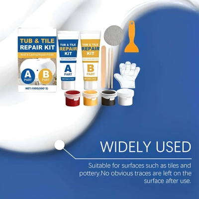 Color Match Repair Kit for Tile and Granite Countertop Dents