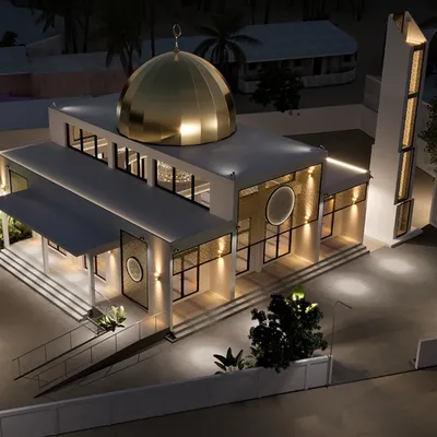 Kit House Prefabricated Steel Structure Frame Building Prefab Mosque Church