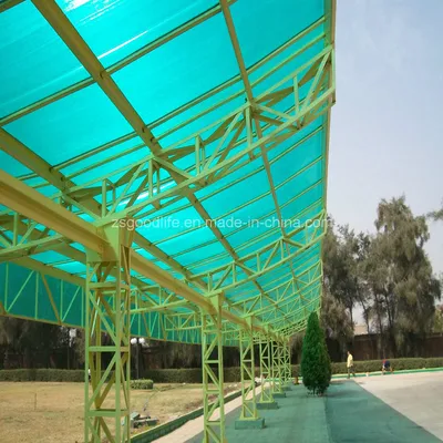 10mm Green Polycarbonate Twin Wall Sheet for Roofing