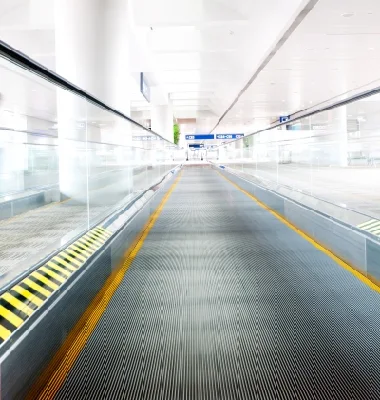 Steady & Durable Moving-Sidewalk with Vvvf Drive