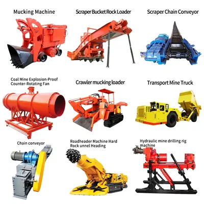 High Performance Wheeled Rotary Mucking Underground Electric Remote Control Rock Muck Loaders