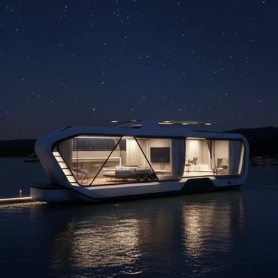 Sleek Space-Saving Tiny House with Hot-DIP Galvanized Steel Frame