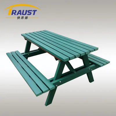 Traust 100% HDPE Plastic Wood Bench for Spaces Workshop Use Outdoors Furniture