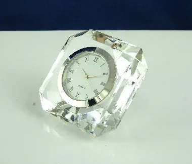 Small Crystal Gift Skeleton Table Clock