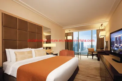 5 Star Modern Bedroom Furniture King Size Bed with Slim Headboard