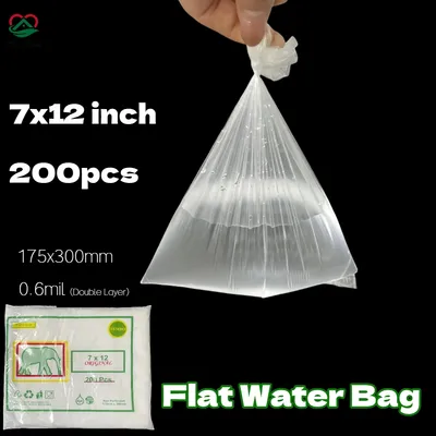 Custom Food Grade Hot Stamping Clear PE Flat Open Top Packaging Bag