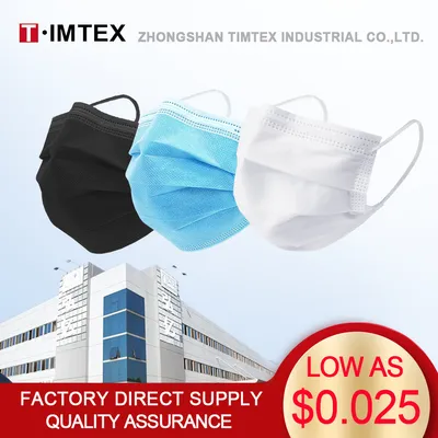 Timtex 3 Poly Face Mask Disposable Mask Non Wovan Mask Dust Mask