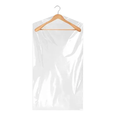 Shoulder Shapes Perforated Garment Cloth Bags Dust Proof Reusable Clear Plastic Suits Cover
