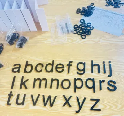 Laser Cutting Acrylic Plastic Letters and Numbers with Customized Font Style