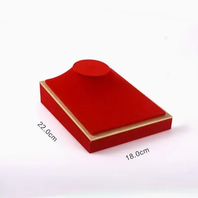 Red Velvet Jewelry Display Props Gold Display Plate Necklace Bracelet Jewelry Tray Can Be Customized for Receiving Display Sets.