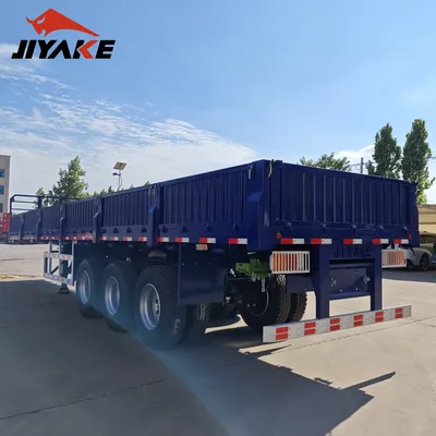 High Quality 3/4 Axle 40 Ton 50/60 Ton 45cmb Trailer Fence Semi-Trailer Bulk Cargo Trailer Pile Type Multi-Purpose Fence Cargo Trailer Manufacturer Direct Sales