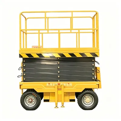 Silent Operation Scissor Lift Platform 6.8m Working Height for Shopping Malls