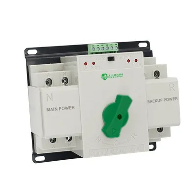 Dual Power Manufacture CB Class Miniature ATS Changeover Switch Automatic Transfer Switch 2p 63A