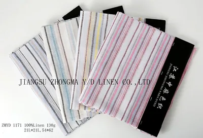 Zmyd 1171 L21*L21 Pure Linen Stripestextile