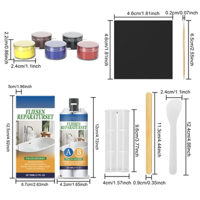 Ultimate Porcelain Tile Repair Kit for Fixing Chips and Cracks