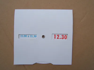 Paperboard Parking Disk Car Parking Disc