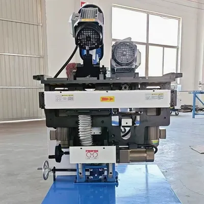 Premium K 6390 Model Upper and Lower Double Disc Beveling Machine for Workshop Plate Beveling
