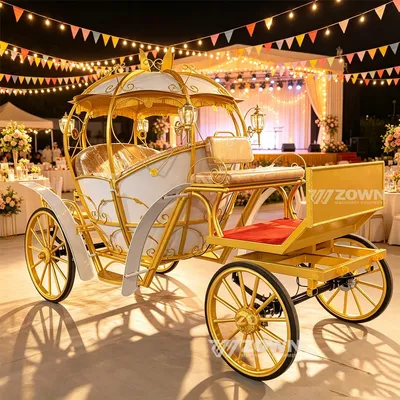 Vintage Tour Vehicle for Wedding, Scenic Spot & Manor: Electric Pumpkin Carriage