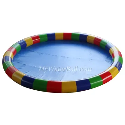 Blue&Red Round Inflatable Pool for Water Games