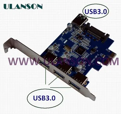 PCI-E USB3.0 Card External 3port and Internal 1port