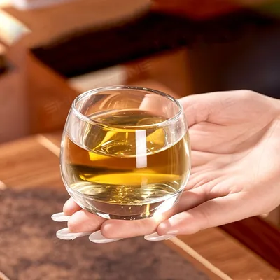 Shunstone 80ml Transparent Thickened Glass Tea Cup Crystal Shot Glass High Quality Heat Resistant Mini Bar Glass Cup