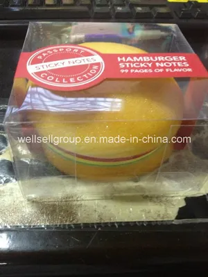 2017 New Style Hamburger Shaped Pocket Memo/Office Sticky Note Pad
