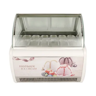 Portable Counter Showcase Deep Batch Freezer Display Popsicle Ice Cream Freezer