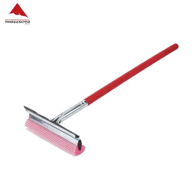 Car Window Squeegee with Red Wood Handle (1507300)