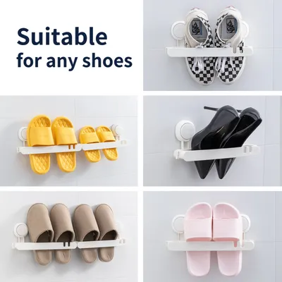 Wall Mounted Slipper Organizer Shoe Rack Wholesale Foldable Slipper Rack