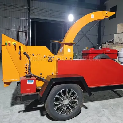 Diesel Powered Large Wood Chipper Machine for Forestry and Biomass Fuel Production